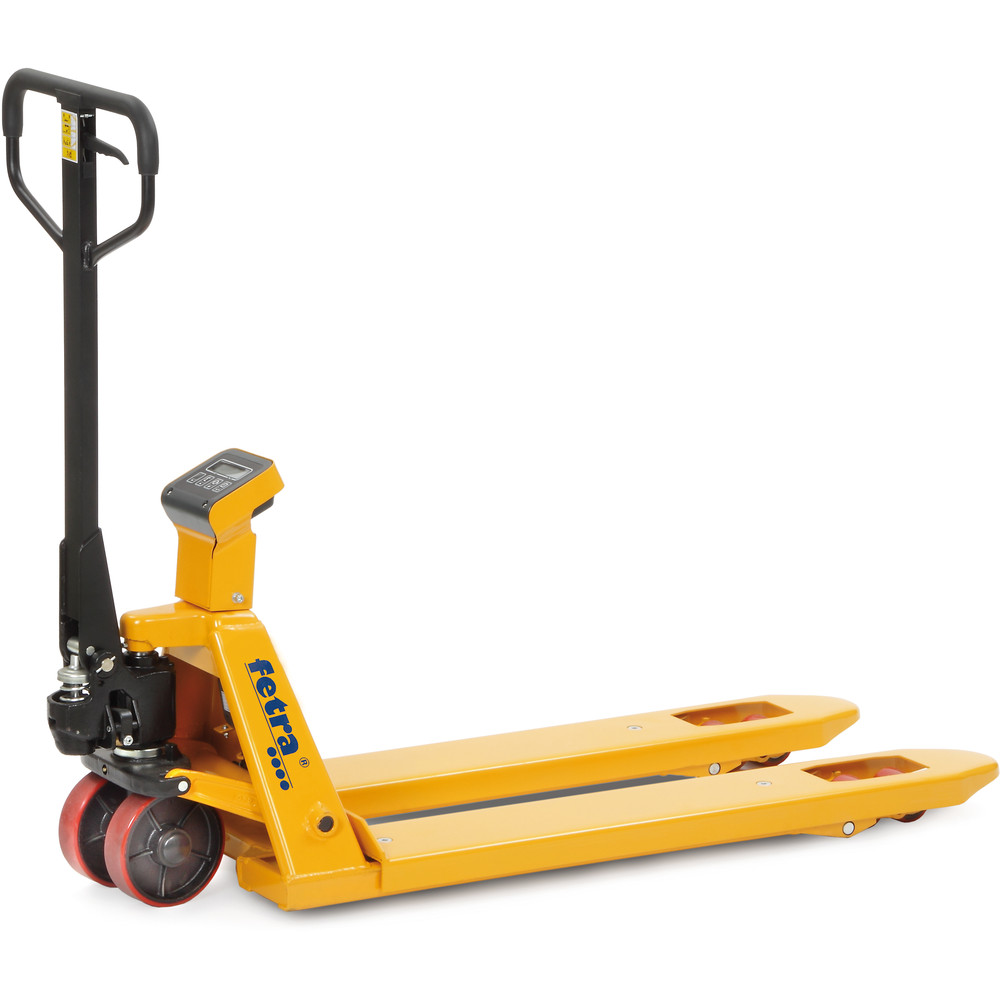 Fetra Gabelhubwagen 2122 mit Waage 2000 kg Polyurethan