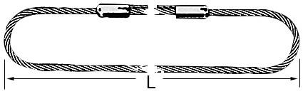 Produktbild Anschlagseil (Klasse D), für 2 m Umfang, endlos verpresst