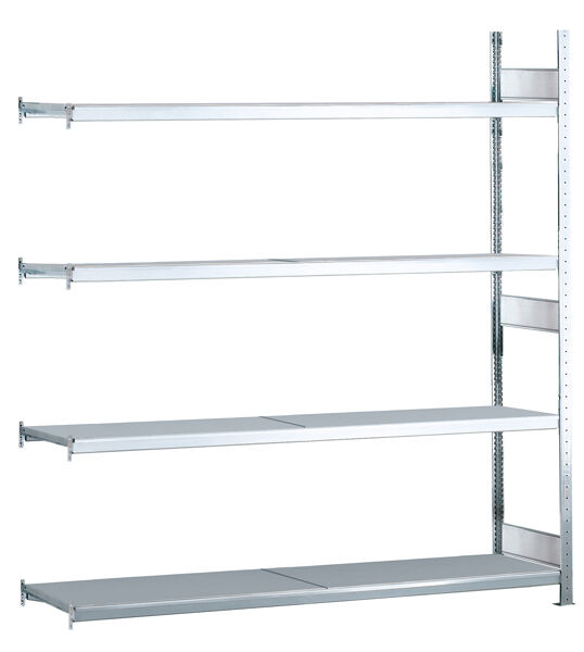 Schulte Anbauregal Weitspannregal WS 2000 2500x2000x400mm verzinkt 4 Ebenen Fachlast 400kg