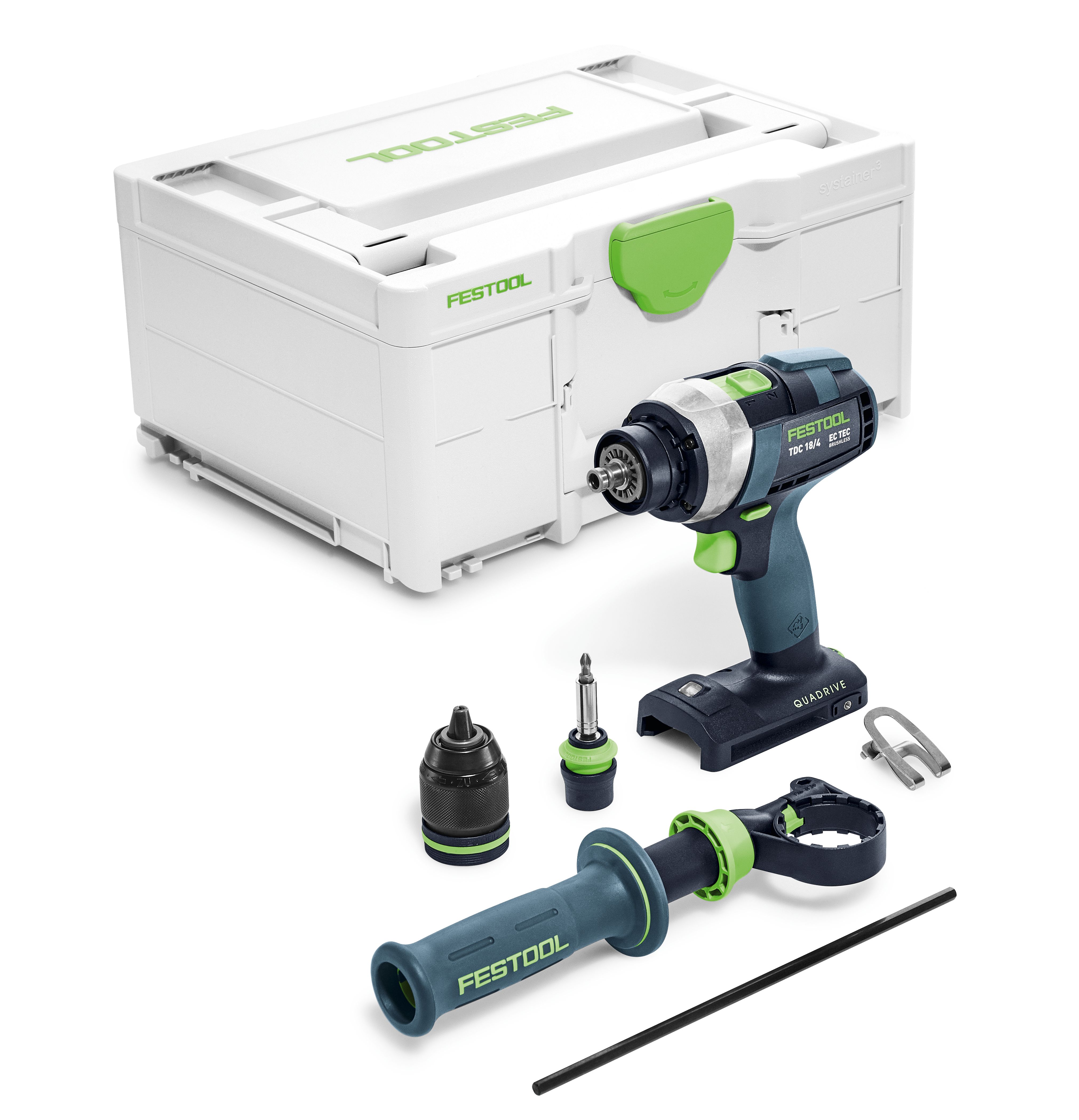 Akku-Bohrschrauber QUADRIVE TDC 18/4-Basic, Gerät, Elektrische Bohrmaschine, Werkzeug, Schraubenzieher