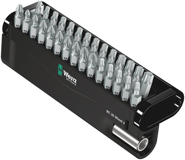 Wera Bit-Check 30 Wood 2 Werkzeug-Set 30-teilig für Holzanwendungen