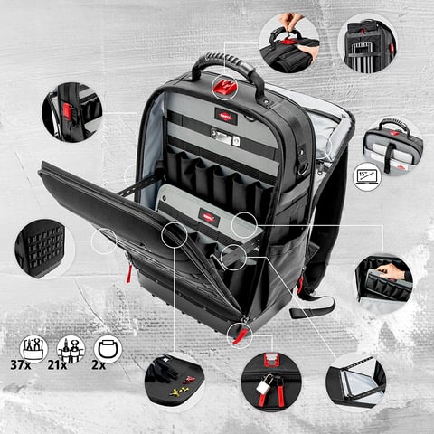 Knipex Werkzeugrucksack Modular X18 Elektro 22-teilig