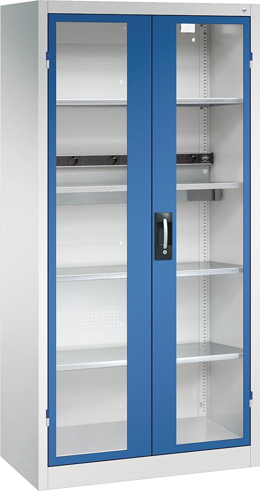 CP Akkuladeschrank BASIC mit Sichtfenstertüren