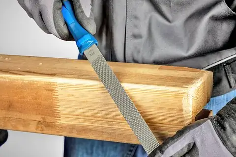Pferd Feilraspel mit Heft Flachstumpf 200mm Kreuzhieb 1/Raspelhieb 1