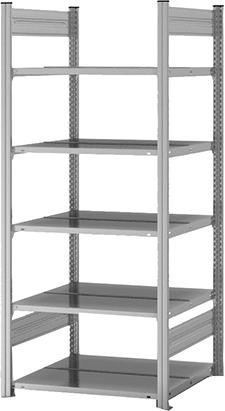 Produktbild Büro-Steckregal, beidseitig nutzbar, verzinkt