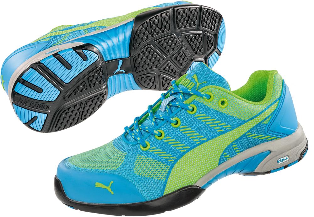 Puma Damen-Sicherheitshalbschuh Celerity Knit Blue WNS Low 642900, S1P SRC HRO