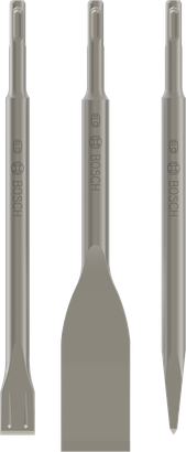 PRO SDS plus-5C Set, Küchenspatel, Kunststoff, Grau, Flache Klinge