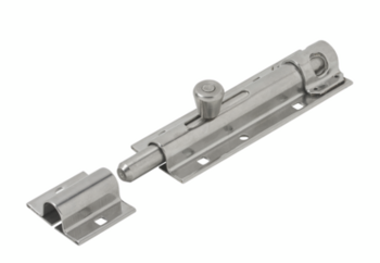Vormann Türschlossriegel 010104130 130mm Edelstahl V2A gerade mit Schlaufe