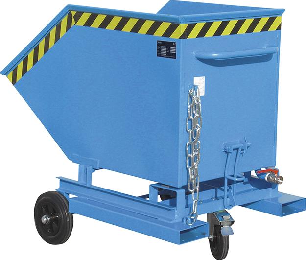 Bauer Südlohn Spänekastenwagen SKW-ET 400 l B900xT1320xH1090 mm RAL5012 Tragkraft 300kg