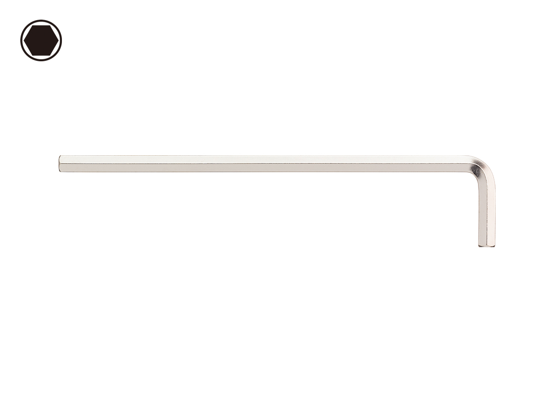 Wiha Innensechskant-Winkelschlüssel 01202 2,0 mm x 101 mm glanzvernickelt