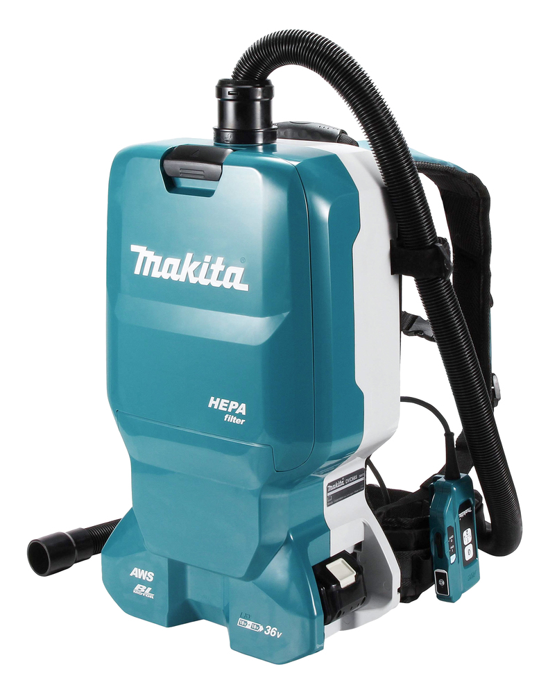 Makita Akku-Rucksackstaubsauger DVC665ZU 2x18V 110 mbar 6L HEPA AWS