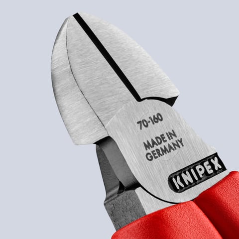 Knipex Seitenschneider 70 02 160 160mm Präzisionsschneiden Comfort-Griffe Vanadin-Elektrostahl