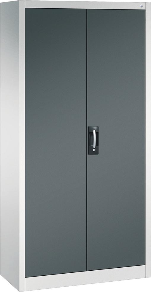 CP Büro-Flügeltürenschrank (RAL 7035/7016) mit 4 verstellbaren Einlegeböden