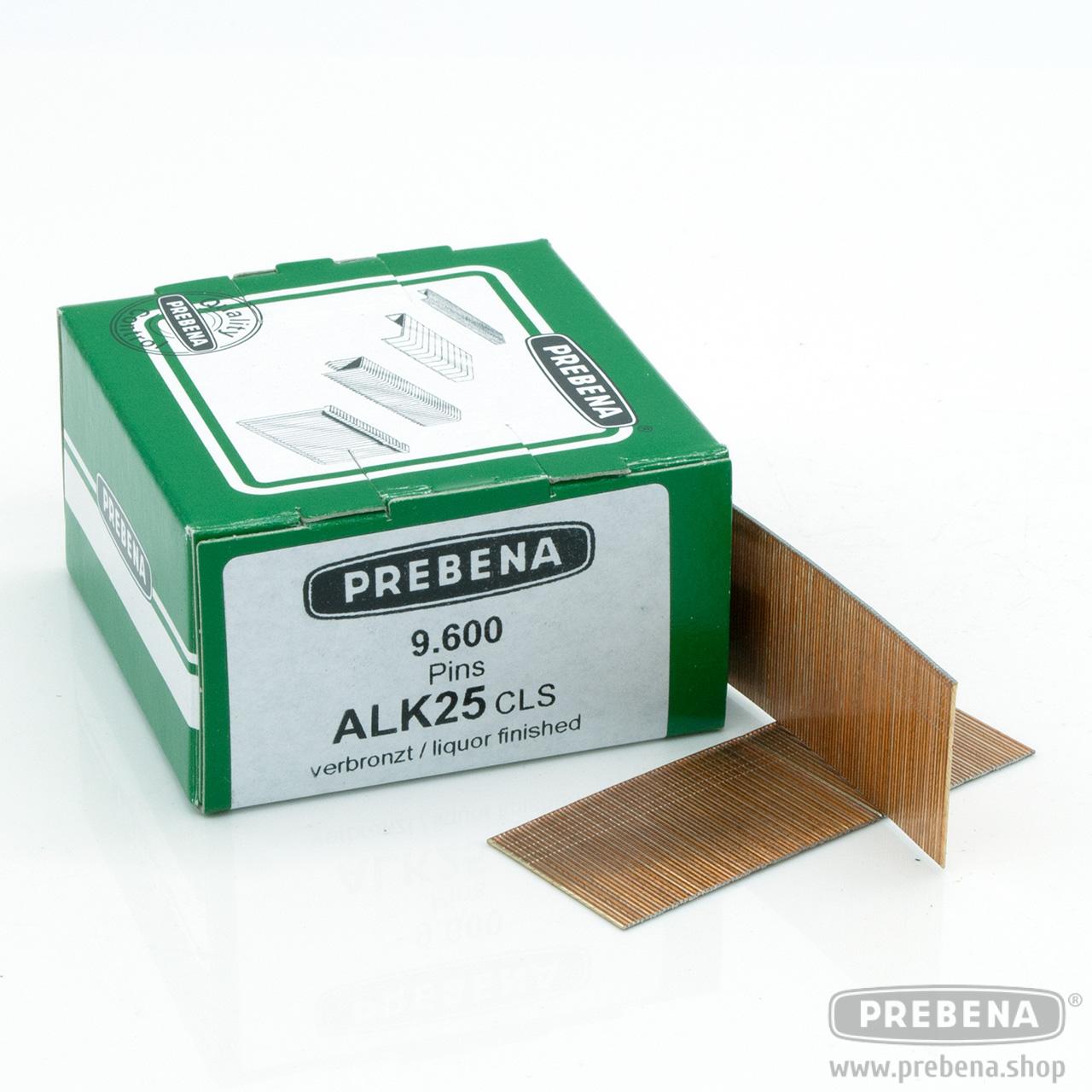 Prebena Pins ALK25CLS Stifte mit Kopf verbronzt 25mm 9600 Stück