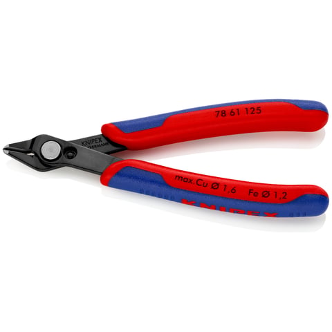 Knipex Electronic Super Knips® Seitenschneider 78 61 125 brüniert mit Mehrkomponenten-Hüllen 125 mm