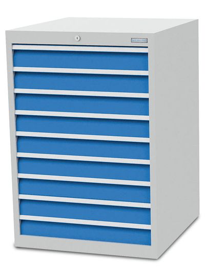 b+h Bedrunka+Hirth Schubladenschrank T736 705mm 9 Schubladen Stahlblech