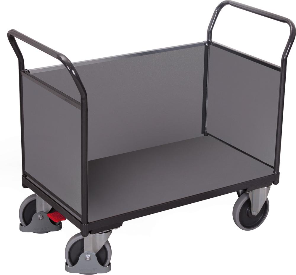 Dreiwandwagen mit Holz RAL 7016 sw-600.302/AG