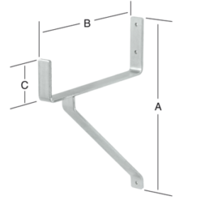 Vormann Schwerlasthaken 001465001Z 355x245x80mm verzinkter Stahl bis 290kg