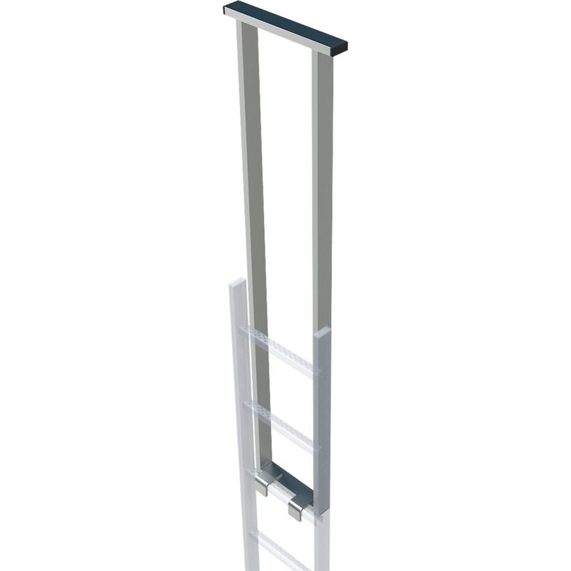 ZARGES Einstieghilfe doppelholmig, Stahl verzinkt, Lichte Weite 300 mm 47233