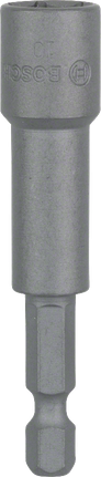 Bosch Steckschlüssel 1/4 Zoll Sechskantschaft für M6 Gewinde., Steckschlüssel, Stecknuss, Sechskantschaft, Metall, Grau