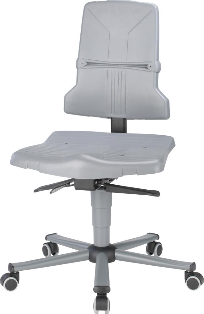 bimos Bimos Arbeitsstuhl 9813-1000 Sintec 2 grau Sitzhöhe 430-580 mm mit Rollen