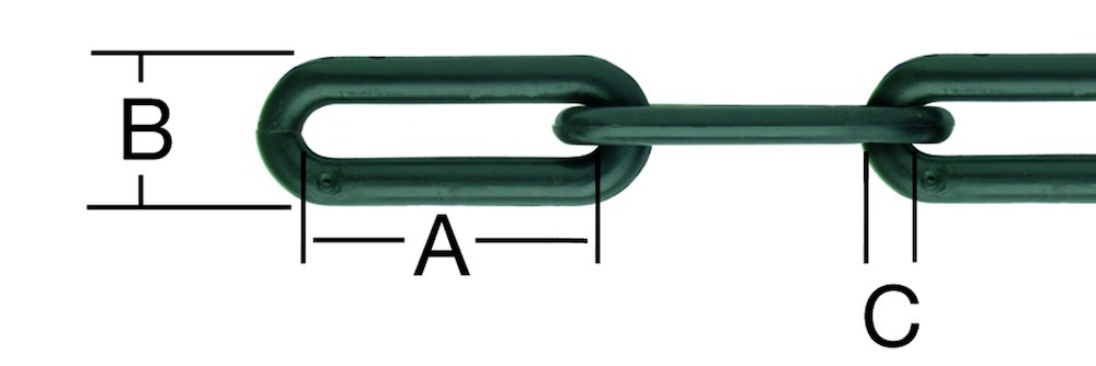 Vormann Kunststoffkette 10 mm schwarz