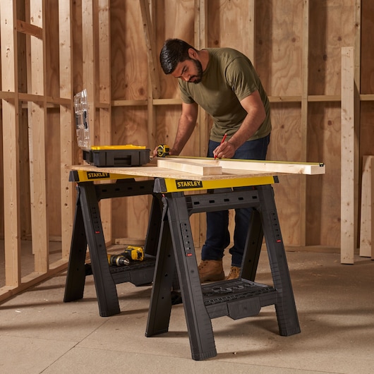 Stanley Unterstellbock Vario Paar STST1-70559 Höhenverstellbar Breitenverstellbar 450kg