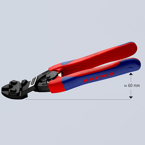 Knipex CoBolt® Kompakt-Bolzenschneider 71 22 200 20° gewinkelt mit Öffnungsfeder