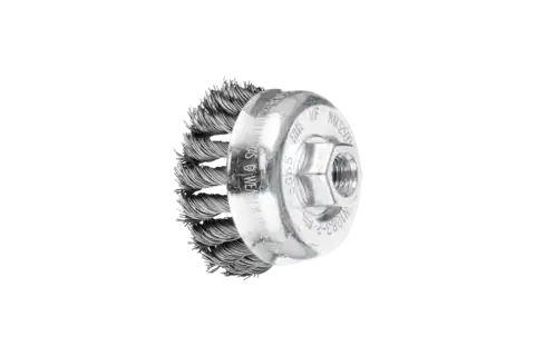 Pferd Topfbürste gezopft TBG Ø 100mm M14 Edelstahl-Draht-Ø 0,35mm