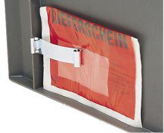 Produktbild LA-KA-PE Etikettenklammer für Transport-Stapelkasten LA-KA-PE