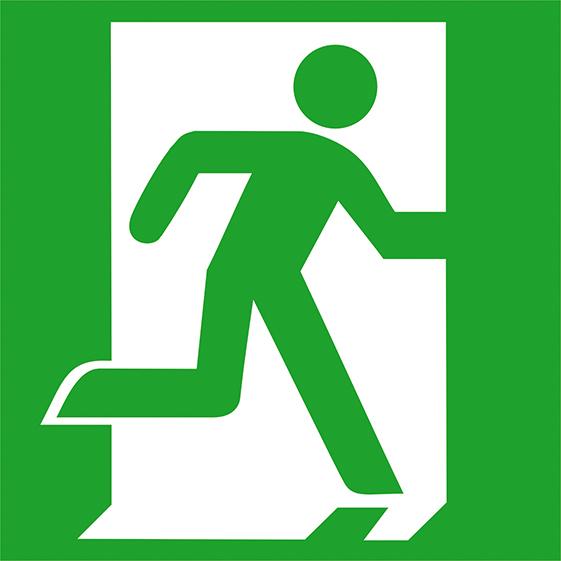 Produktbild Rettungsweg/Notausgang rechts