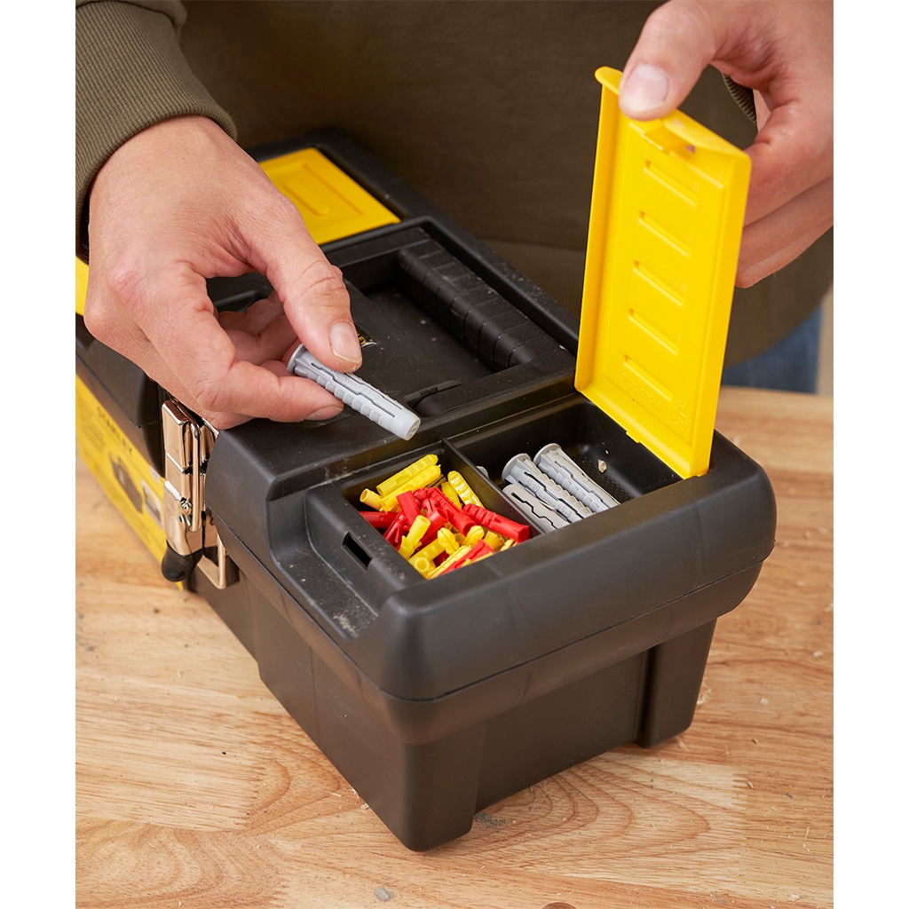 Stanley Werkzeugbox Millenium 61x27x28,4cm 24 Zoll mit Organizer und Metallschließen
