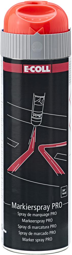 E-COLL PRO Markierspray 500ml rot E-COLL