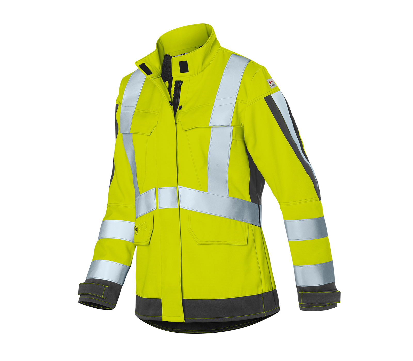 KÜBLER PROTECTIQ HIGH VIS Damen Jacke arc2 PSA 3 warngelb/anthrazit  1494 8420-3497-38
