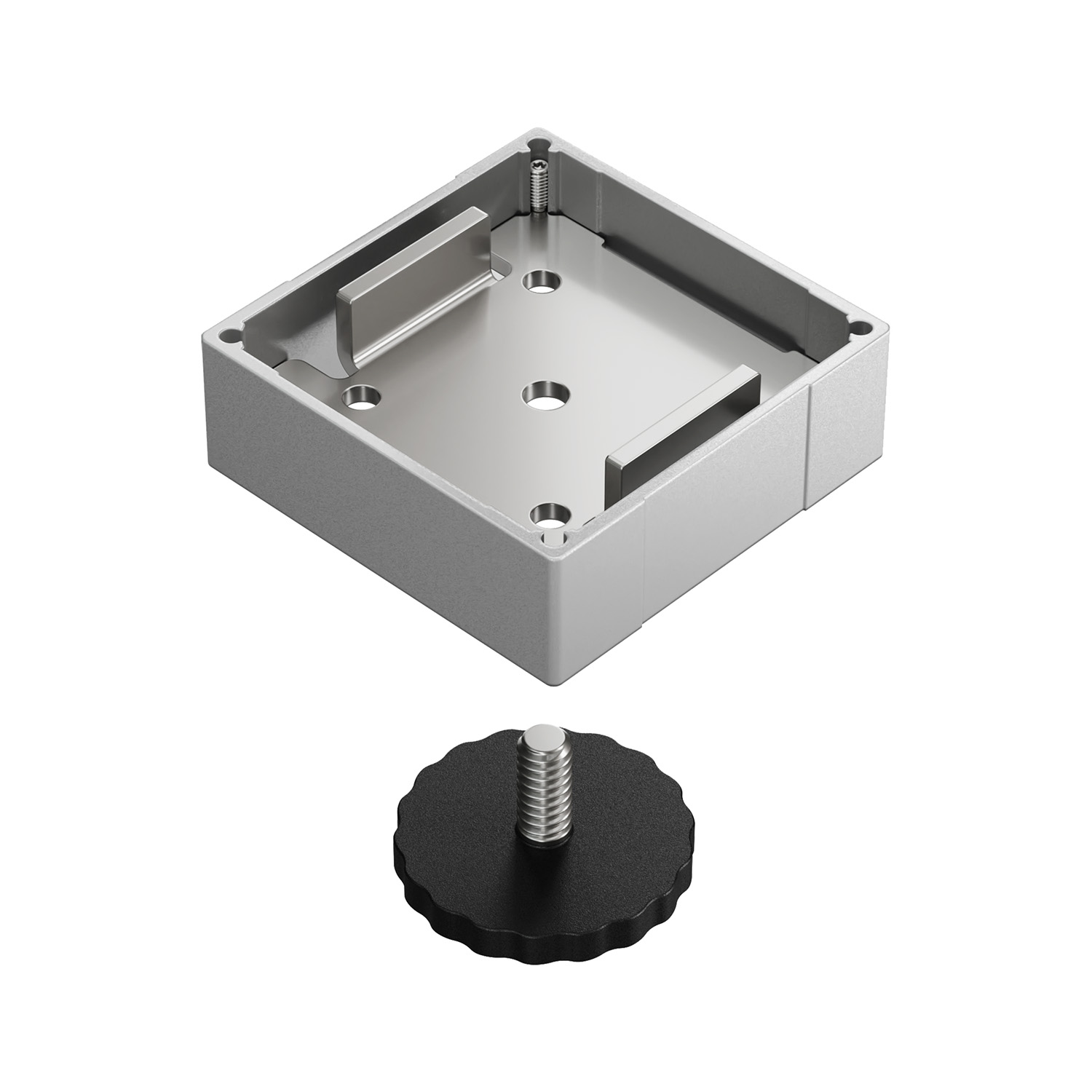 HETTICH LegaDrive Systems Tischfuß, silber