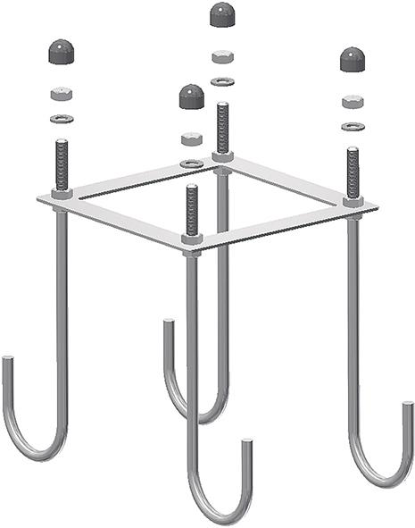 Mannus Montagekorb Zubehör, Betonieren