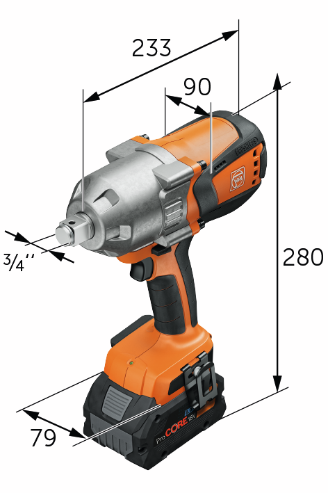 Fein Akku-Schlagschrauber ASCD 18-1000 W34 AS Set 8 Ah ProCORE