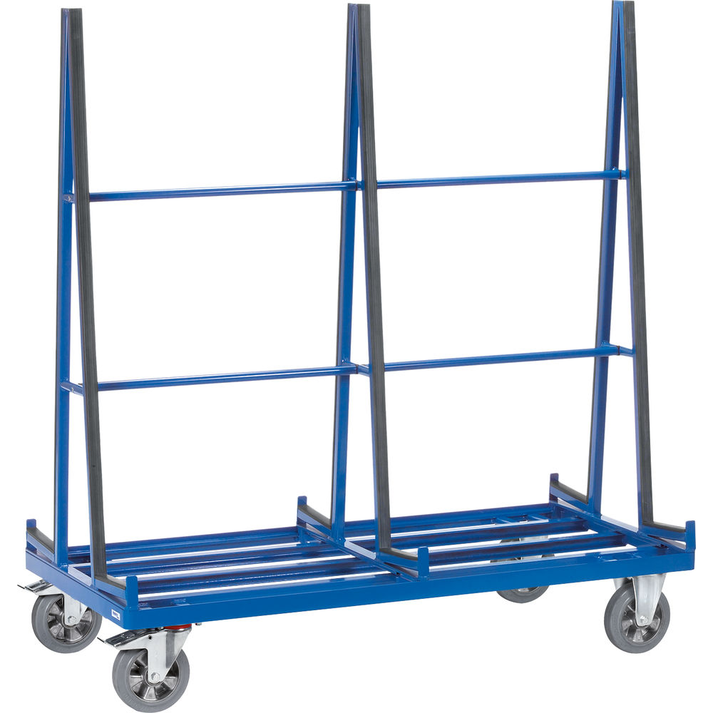 Fetra Plattenwagen 4474 Stahl pulverbeschichtet 1200kg zweiseitige Anlage