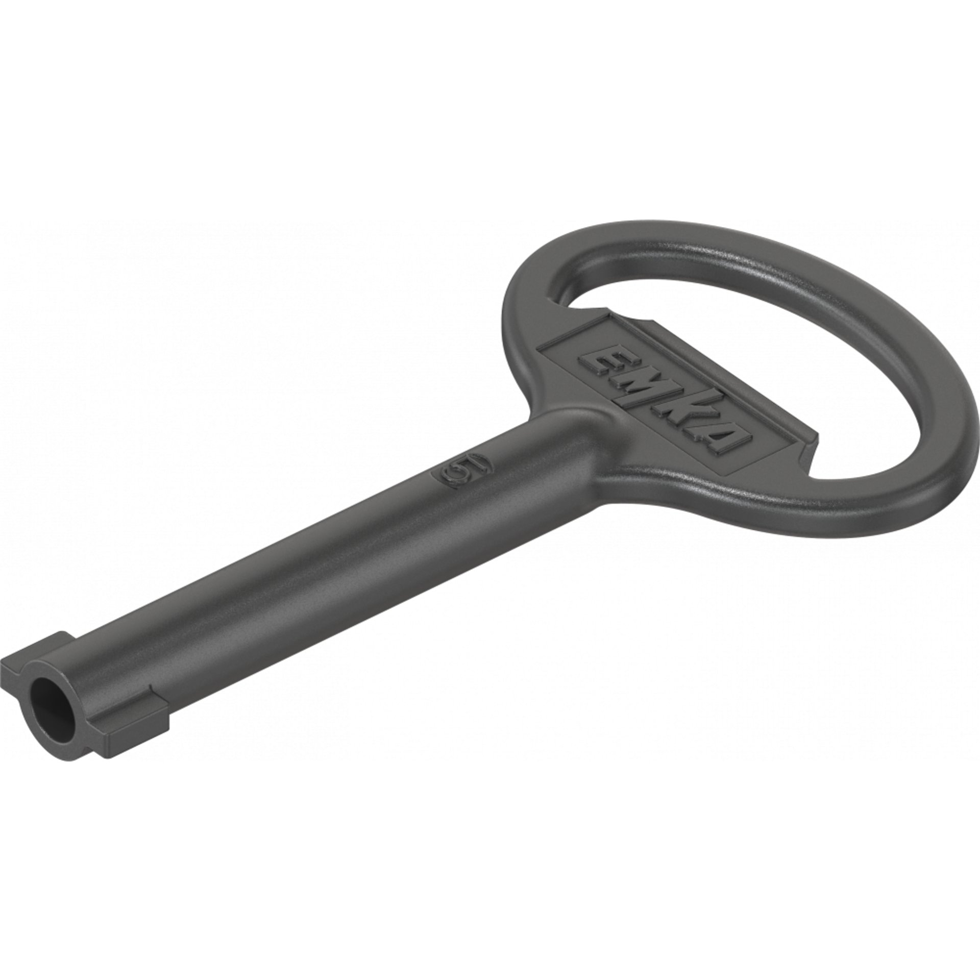 Schlüssel für Betätigung Doppelbart 5 Dorn, GD-Zn schwarz gepulvert