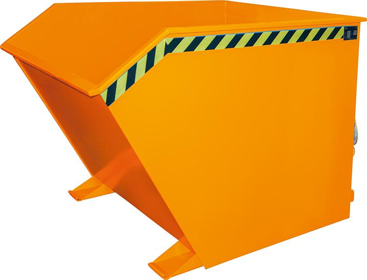 Bauer Südlohn Kippbehälter GU 1500 l B1280xT1640xH1090 mm RAL2000 Tragkraft 1500kg