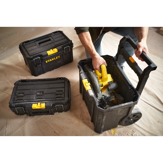 Stanley Quiklink Werkstattwagen STST83319-1 3-teilig 80L 45kg Tragkraft