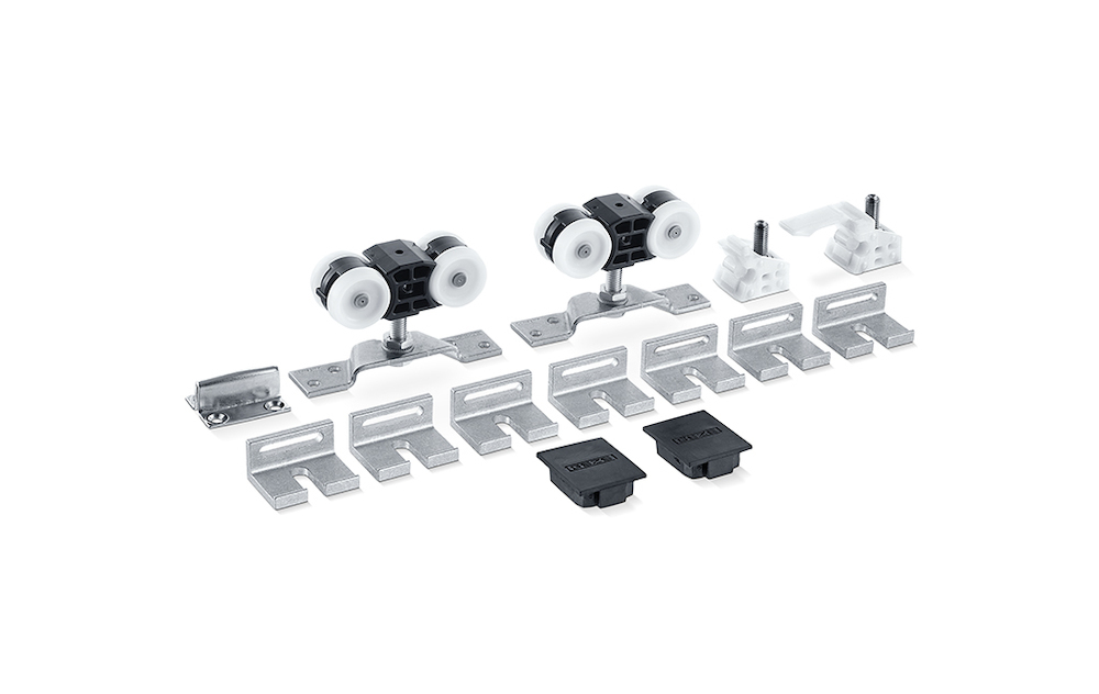 GEZE Set Doppelrollenwagen Perlan 140, Kunststoff