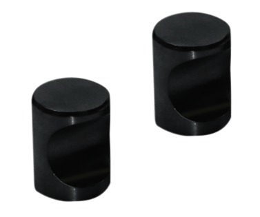 Format Möbelknopf "Kore" schwarz lackiert 21 mm