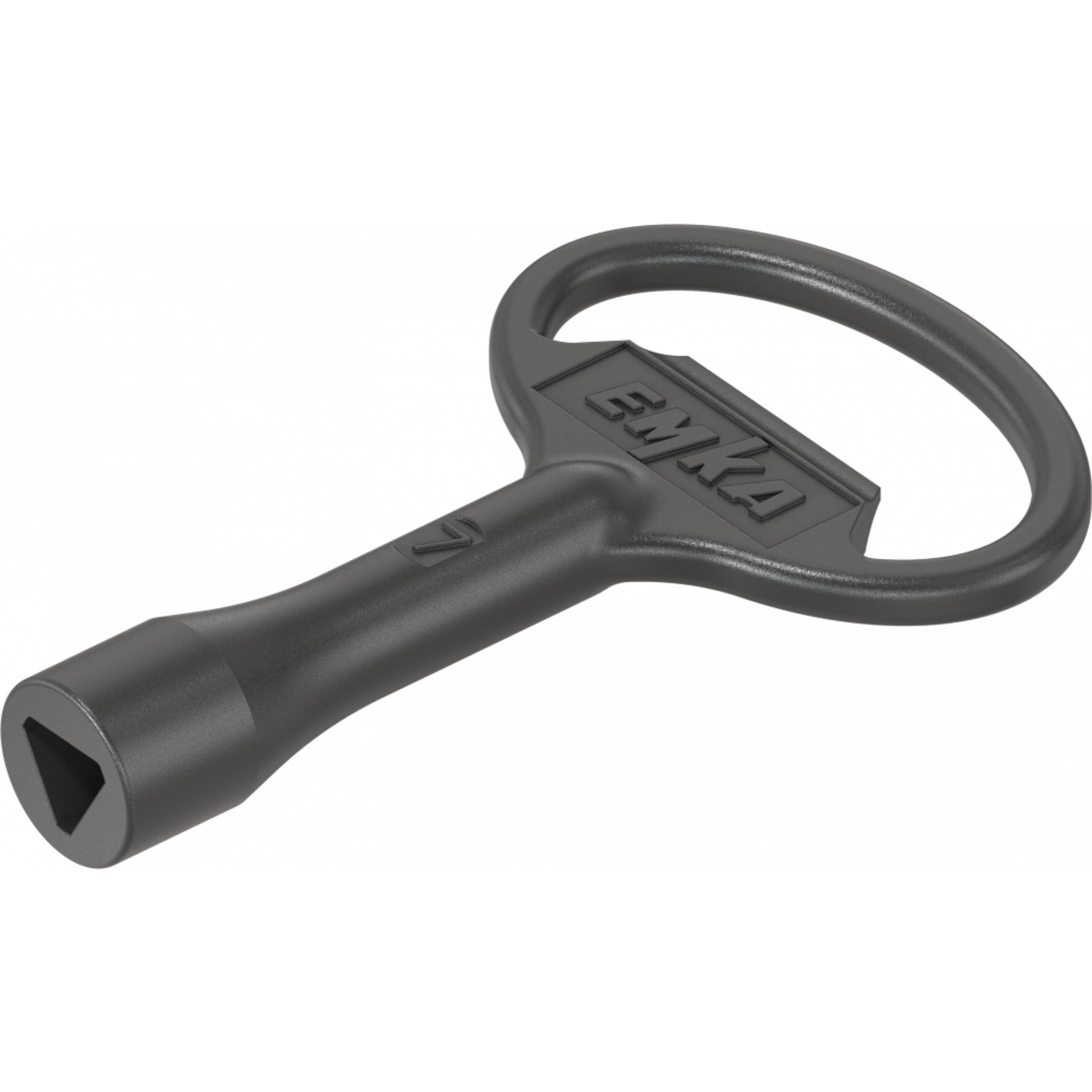 Schlüssel für Betätigung Dreikant 7, Stahl schwarz gepulvert