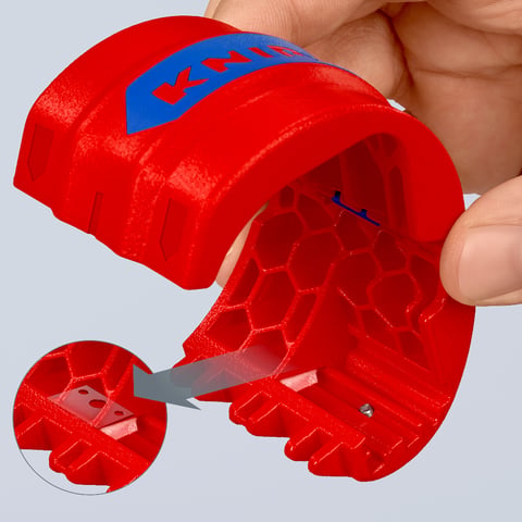 Knipex BiX® Schneider für Kunststoffrohre und Dichthülsen 90 22 10 BK Ø 20-56 mm