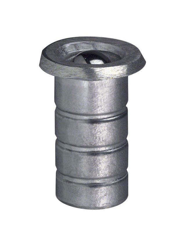 Produktbild DENI® Bodenschließmulde 5845,silber, Ø10,38x11,mit Staubschutz