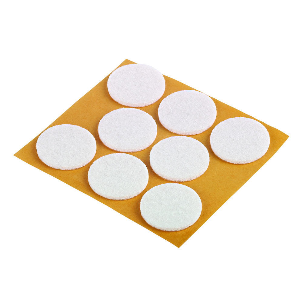 Filzgleiter klebend weiß 28mm Inh.8 St.