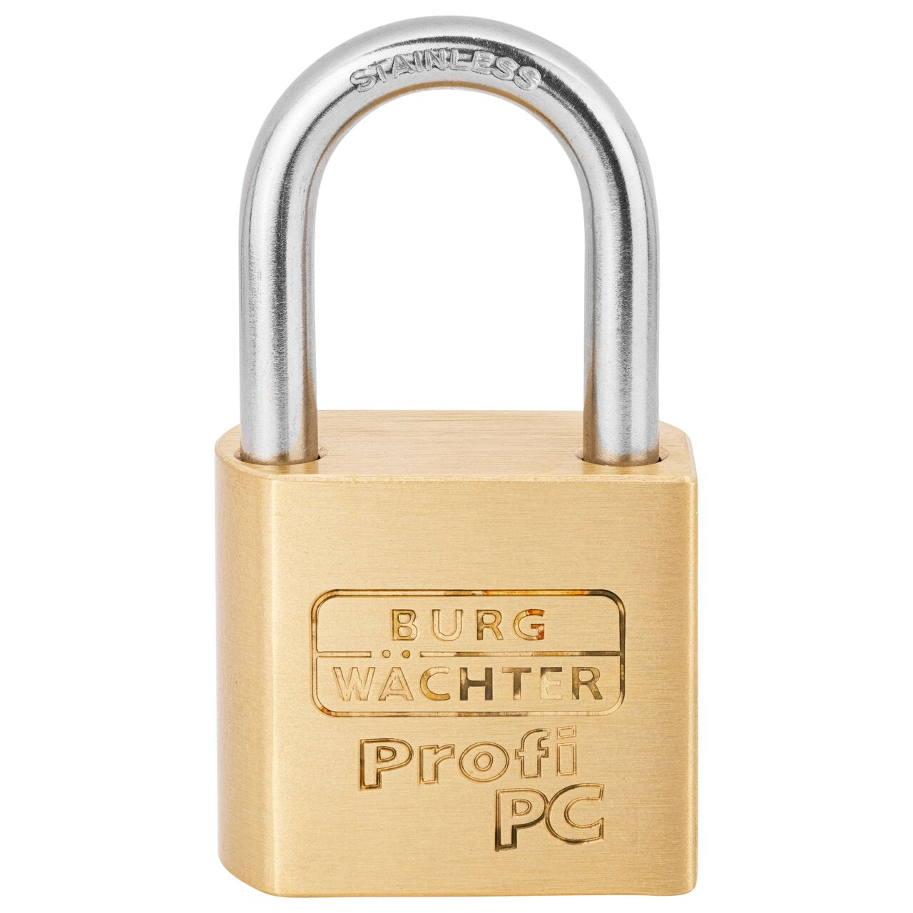 Burg Wächter Zylinder-Vorhangschloss 116 PC 50 Niro Messing 51,3mm