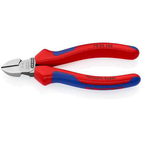 Knipex Seitenschneider 70 02 140 mit Facette Mehrkomponenten-Hüllen 140mm