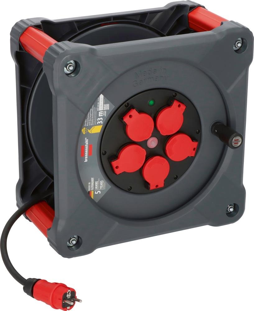 Brennenstuhl Professional Baustellen-Kabeltrommel KA 3200 5 IP44 33m H07RN-F 3G2,5